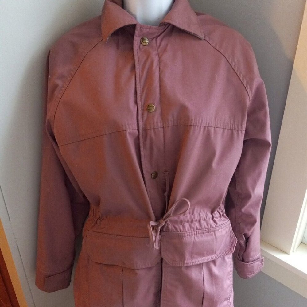 Woolrich Vintage Womens Size Small Wool Blend Full Zip Rose Lined Field Jacket